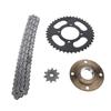 420 Sprocket and Chain Kit 10MM 10T Front 41T Rear Sprocket 76 Drive Links Chain Toothless Flywheel