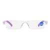 New Fashionable Anti Blue Light Reading Glasses for Men Casual Frameless Corrective eyewear for Women Classic Long-Distance Prescription eyeglass