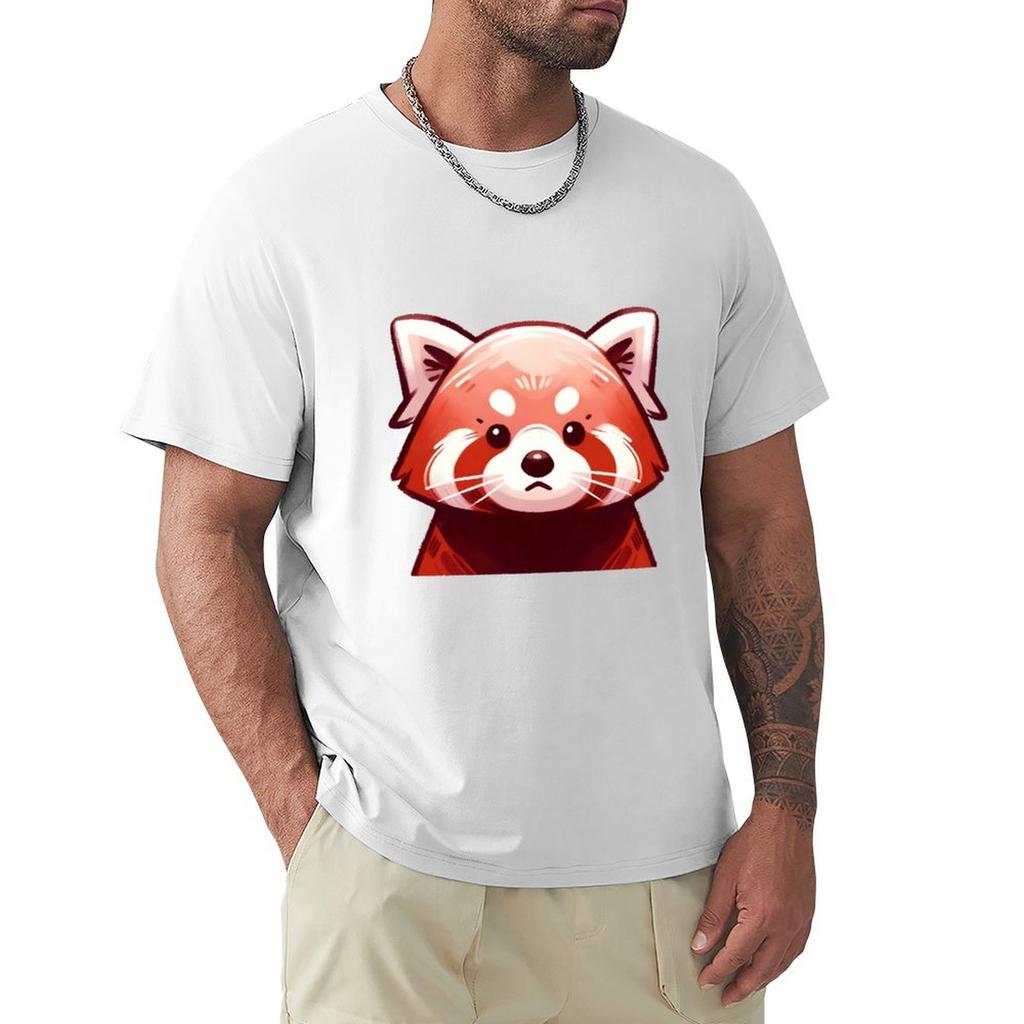 Red Pandas Endearing Stare Tshirt Sun Block Outdoor Tshirt