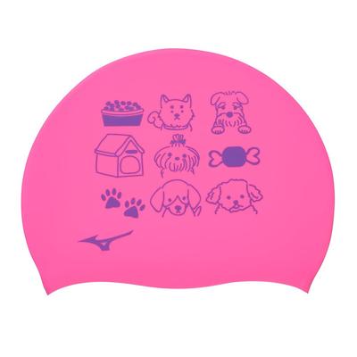 Mizuno Swim for Competitive Swimming and 2024 Size Size F (Mizuno) Cap, Silicone, Fitness, Spring/Summer Model, Unisex, N2JWB045, 64 Pink,