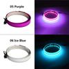 1M Flexible EL Light Tape Led Glow EL Wire Rope Waterproof Cable Battery Powered