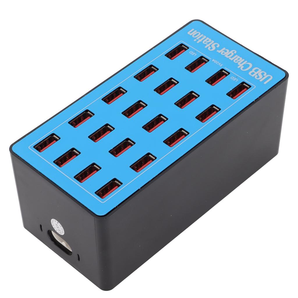 WLXA5+ 100W 20 Port USB Hub Charger Wall Power Adapter Fast Charging Station