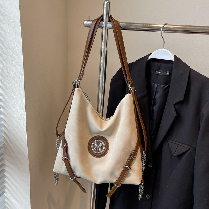 

Women s 2025 Suede Tote: Versatile, Large Capacity, Convertible Single Shoulder & Crossbody Bag 30*10*30