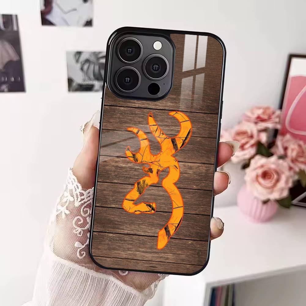B-browning Phone Case For iPhone 17 16 15 14 13 12 Pro Max Plus for Magsafe Mirror Wireless Magnetic Cover