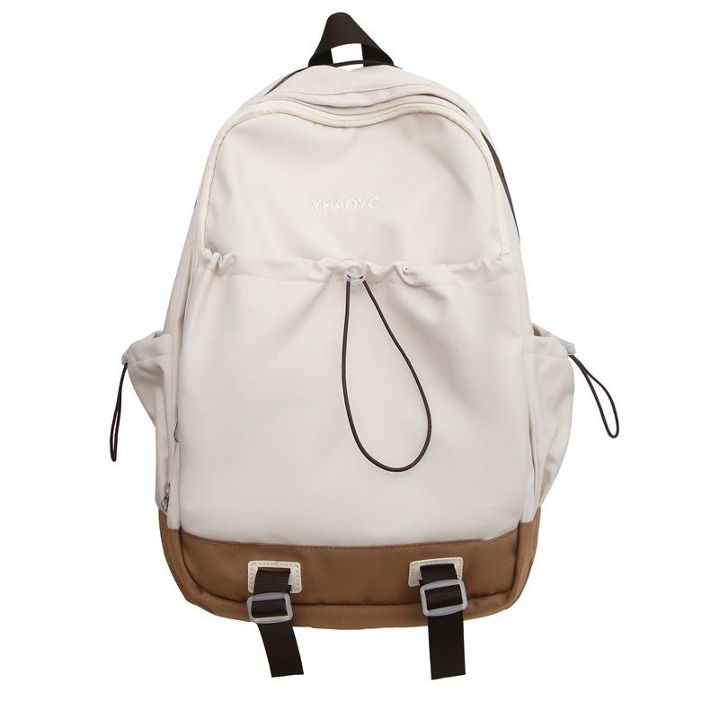 

Рюкзак Женский Младший Старший Школьник Школьный Компьютерный Дорожный Рюкзак бежевый