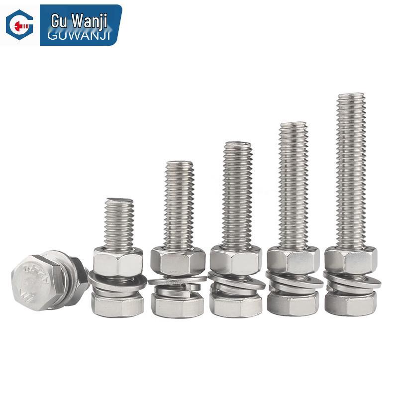 GUWANJI 304 Stainless Steel Hex Bolt 4-in-1 Combination Set
