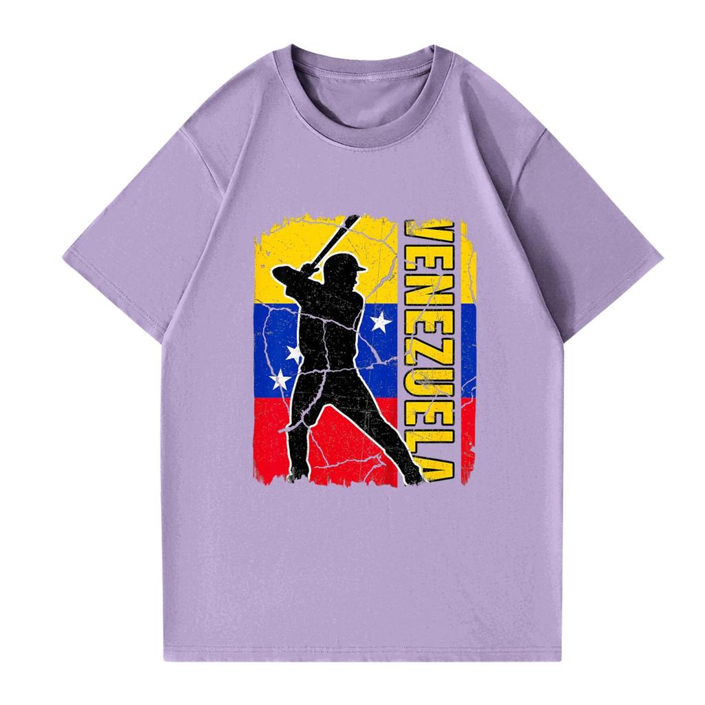 Modisches rundhalsiges lässiges bedrucktes kurzärmeliges T-Shirt Top für Damen und Herren