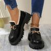 Large Size One-pedal Small Leather Shoes Winter New Fashion Velvet Cotton Shoes Women