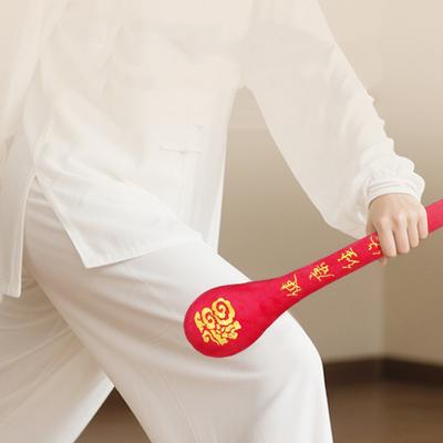 Extended Back Massage Hammer Meridian Beat Stick High Elasticity Velvet Massage Pain Relief Slap Stick Massager