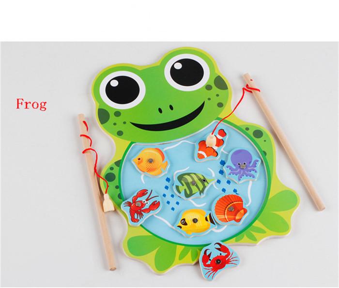 

Магнитная игрушка для рыбалки, детская 3D-игра, детская деревянная головоломка для отдыха на свежем воздухе