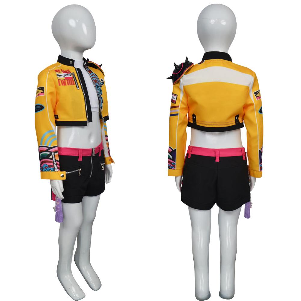 Fantazie KPop Rumi Zoey Cosplay Dívky Scénické Oblečení Lovec Démonů Kostým Kostým 6 Až 14 Let Halloween Karnevalová Párty Oblečení