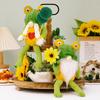 Green Playful Frog Gnome Ornaments For Spring Themed Decor Cute And Design Fun