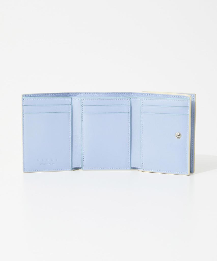 Marni PFMO0105Q0P5298 Raised Ivory Wallet Tri-fold [Used]