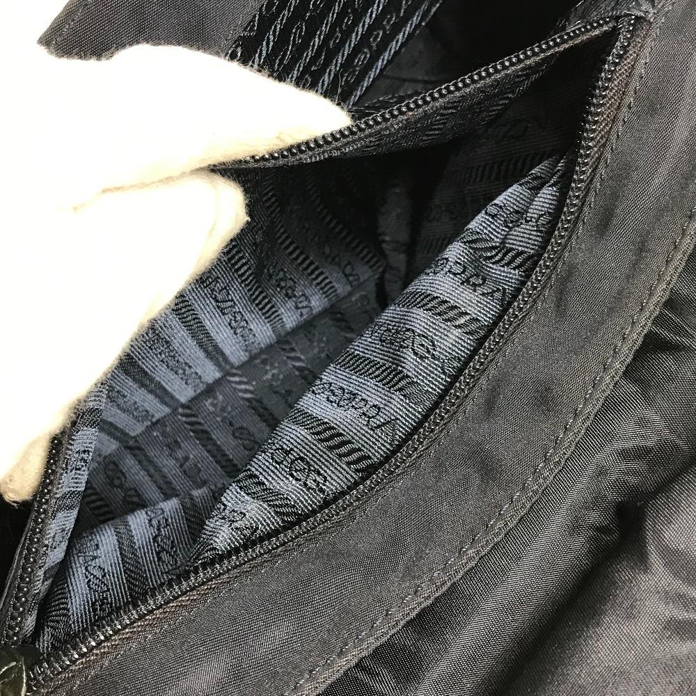 PRADA Big logo triangle logo plate Tote bag with metal handle and flap Hand Bag