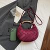 Woven Crossbody Dumpling Bag Luxury Handbag Handmade Weave Shoulder Bag Small Casual Designer Purse for Women