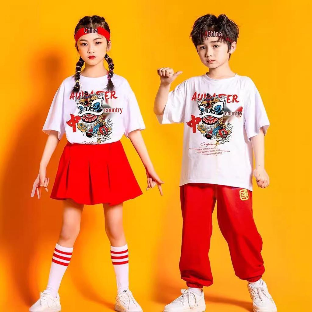 Children’s Day Chinese Style Performance and Choir Costume for Elementary Sports and Cheerleading