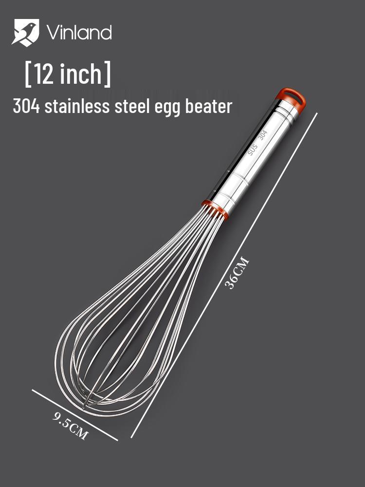 304 Stainless Steel Handheld Egg Beater: Commercial Whisk for Baking & Mixing