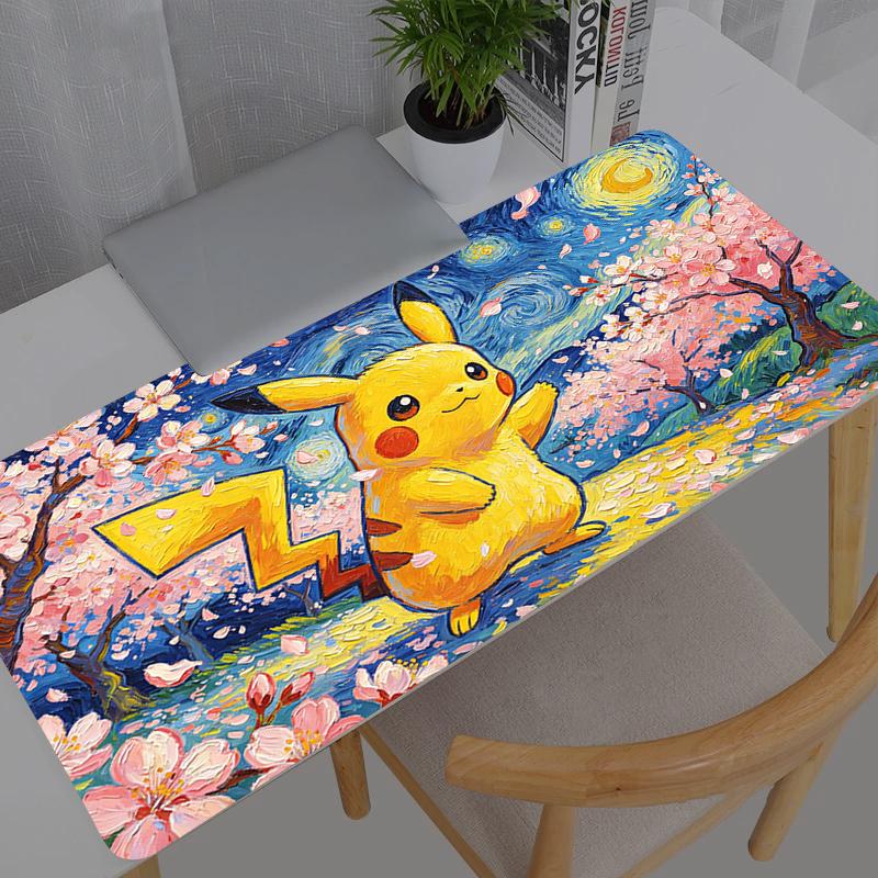 Mouse Pad Pokemon Pikachu Anime Durable New Gaming Accessories Large Carpet Gamer PC Computer Keyboard Desk Mat Mausepad