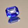 Natural Blue Tanzanite Loose Gemstone 7.65 Ct 11x9mm Emerald Shape for Jewelry Making and Crafts