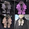 Fashionable Neck Flower Brooch With Rhinestone Accents For Formal And Casual Wear