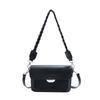 Fashion texture small square bag women's autumn new simple solid color commuter shoulder messenger bag