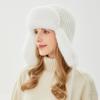 Cappello Lei Feng Inverno da Donna per Equitazione All'Aperto Cappello Caldo Antivento Freddo Cappello con Paraorecchie in Pelliccia di Coniglio