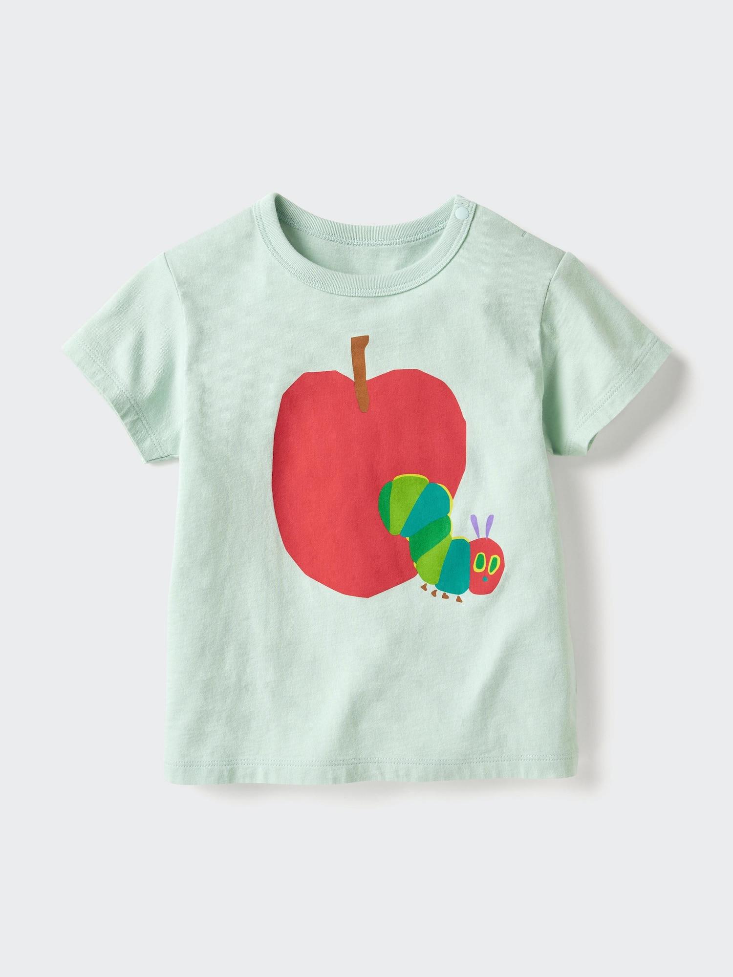 

Uniqlo Япония Коллекция книжек-картинок Ut Голодная гусеница 51 GREEN/80