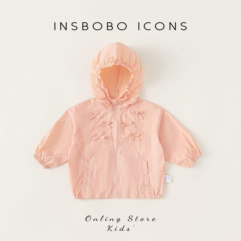 Insbobo Girls Sun Protection Jacket Summer Upf40+ Kidsren s Lightweight Sun Protection Clothing 2026 New Summer Baby Jacket Pink 100