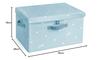 NEOVIVA SOLA Storage Box with Lid, Cute Foldable, Perfect for Toys, Clothes, and Accessories, Blue, Small