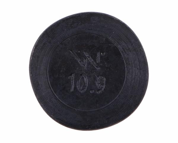 Complete plow bolt with support D 608 M10x60 class 10.9 Waryński (sold in sets of 25)
