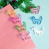 50pcs Dachshund-Shaped Paper Clips, Dog Breed Office & Supplies, Multicolor Bookmark & Binder Clips for Dachshund Lovers, Clip