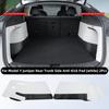 For Tesla Model Y Juniper 2026 Leather Trunk Mats Rear Seat Back Protector Pad Backrest All Weather Liner Pet Anti-kick Pad