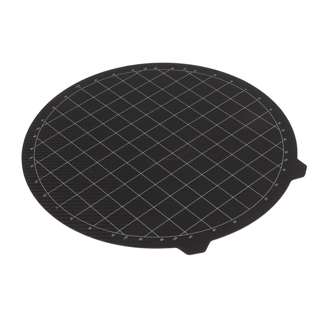 PEI Steel Plate 265x265mm Round Flexible Bending Resistance Hot Bed Steel Plate for FLSUN QQ QQS QQS Pro
