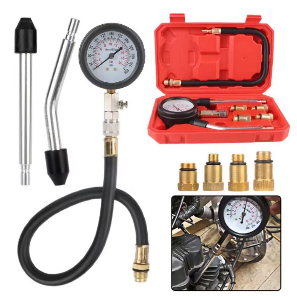 0-300 PSI Automotive Cylinder Tester Kit Professional Pressure Gauge Tester  Automotive Repair