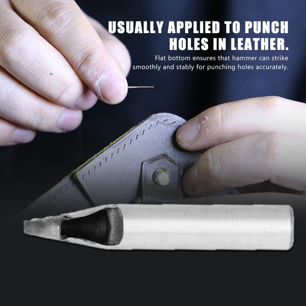 4mm Leather Craft Oval Rectangle Punch Hole Cutter Hollow DIY Tools (20 X 4mm)