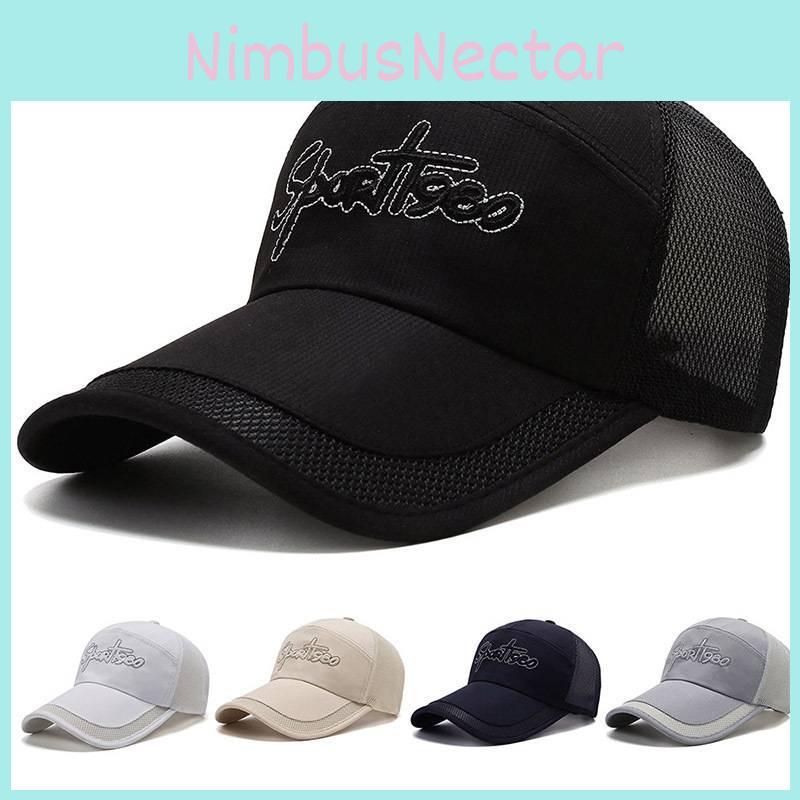 Sport Embroidery Letter Baseball Cap Summer Outdoor Breathable Protection Sun