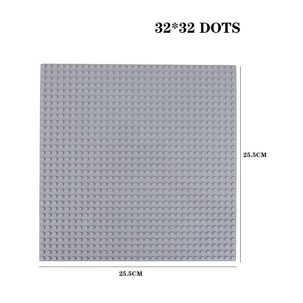 Classic Baseplate 32x32 Dots Building Blocks Bricks Base Plates DIY Plastic Board Building Blocks Baseplates Construction Toys