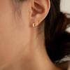 LUNNE 14k Moonlight Curve Earrings (14k Gold) #LFE51