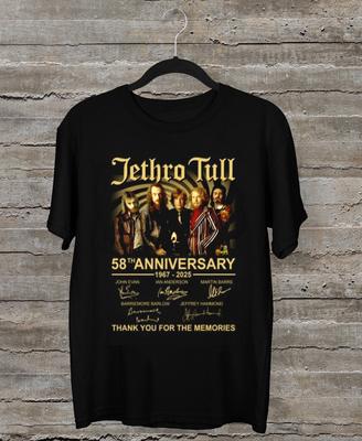 Jethro Tull 58th Anniversary 1967-2025 Thank You For The Memories Shirt HH62 Unisex T-Shirt