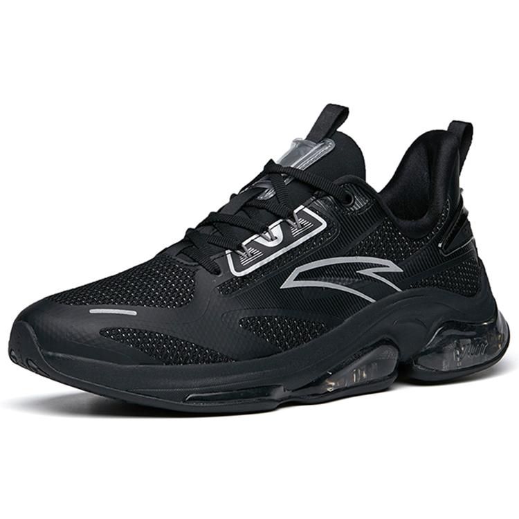 New Anta Cushioning Anti-Slip And Wear-Resistant Rebound Breathable Low-Top Running Shoes Men's Black 112215501-1
