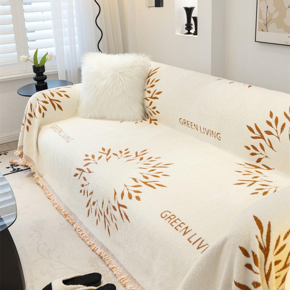 

Скандинавские одеяла для дивана-кровати, однопружинный плюшевый мягкий чехол для дивана, защита от пыли и царапин, защитный чехол для двухместного дивана 180x130cm оранжевый