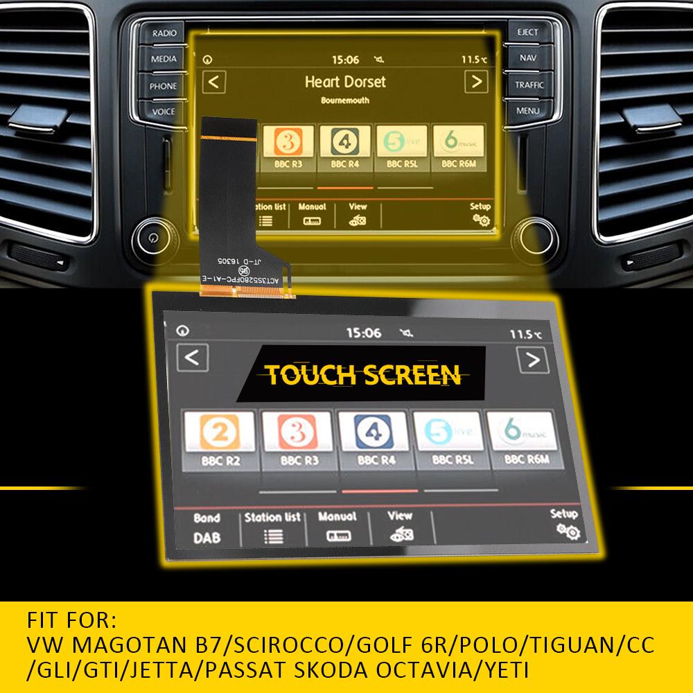 Touch Screen Digitizer Car Radio DVD Player GPS Navigation For VW Magotan B7 Scirocco Golf 6R Polo Tiguan CC GTI Jetta Passat