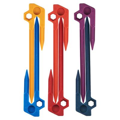 6Pcs Camping Tools Strong Nylon Tent Pegs Nails Sand Ground Stakes Outdoor Camping Tent Awning Accessories Outdoor Gear