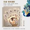 High end Peacock Table Lamp Bedroom bedside table light Romantic induction desk lamp for living room decoration