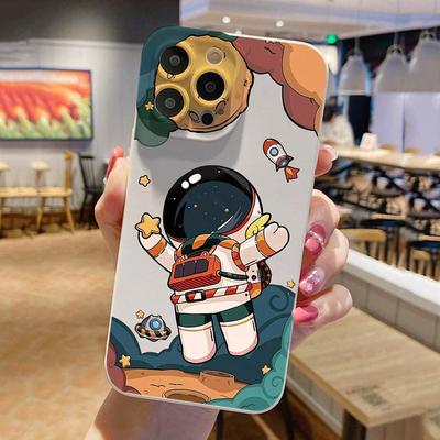Cartoon Astronaut Phone Case For Samsung Galaxy A16 A26 A36 A56 A15 A35 A55 A14 A34 A54 S25 Ultra S24 FE S23 Plus S22 S21 Cover
