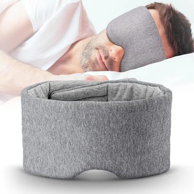 Bavlněná maska na spaní přes oči, 100% blokující světlo, maska na spaní pro spáče na boku, měkké, chladivé masky na oči s nulovým tlakem pro spánek
