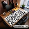 Soccer Theme Custom Mouse Pad Personalized With Name Text Customized Desk Mat For Office Home Decor