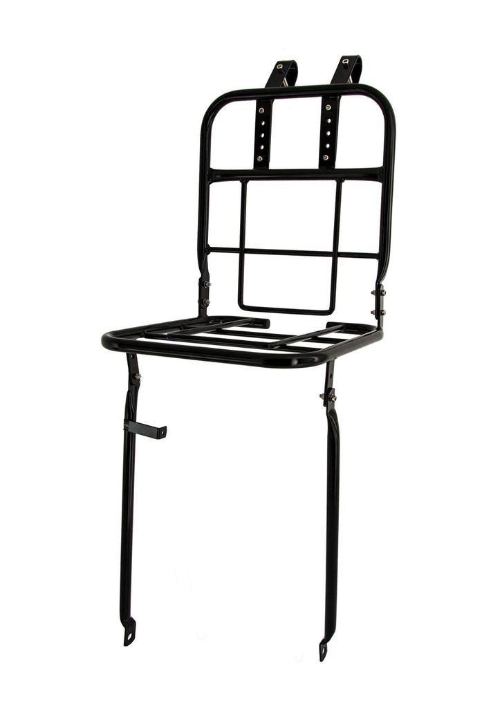 Steel Front Bike Rack Cargo Black Up To 15Kg Bike Rack