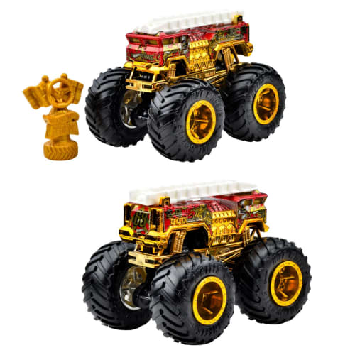 Hot Wheels Monster Truck Trophy Champion Assorted Vehicle Toys, 6-Car Box, Ages 3+, Multi-Purpose, 986A-JDV96