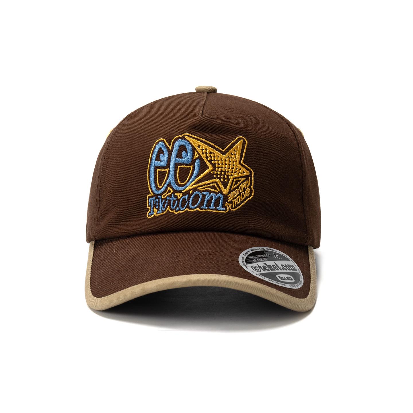 

Men s Color Block Letter Embroidery Baseball Cap - Wide Brim, Face Shaping, Sun Protection, Versatile Outdoor Duckbill Design Adjustable